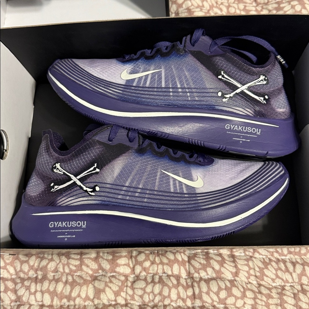 Nike Gyakusou Purple and White Sneakers MENS 4